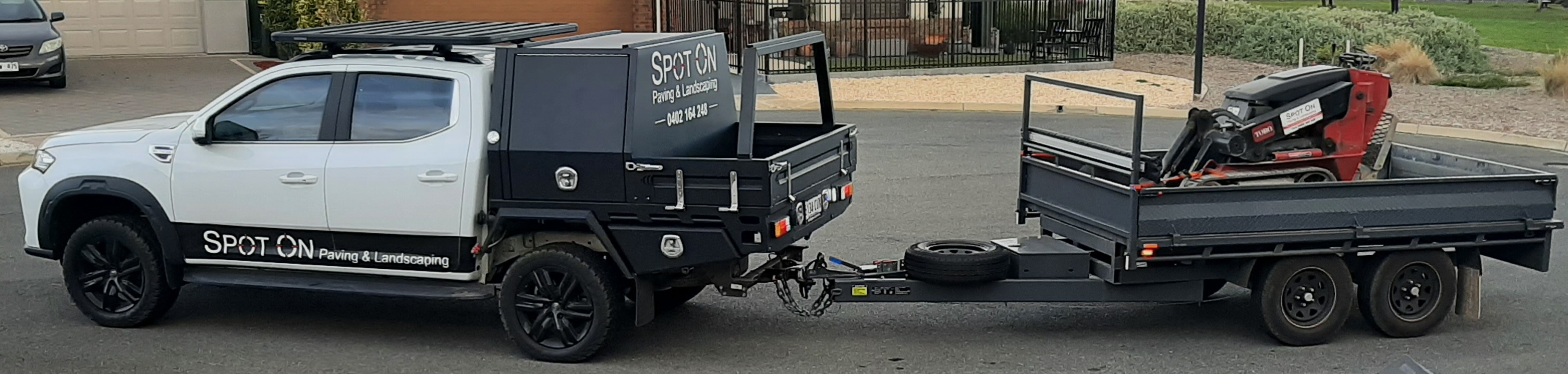 Spot On Paving & Landscaping vehicle 1